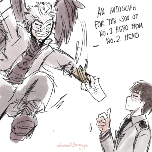 blamedorange:  Hawks and the todorokis pt. 2[<<prev | fuyumi ]