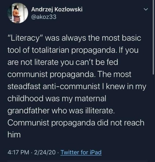 LiTeRaCy iS tOtALiTaRiAniSm