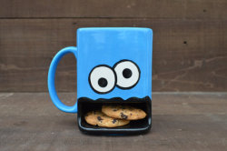 Cookie Monster Mug With Cookie Compartment - Etsy