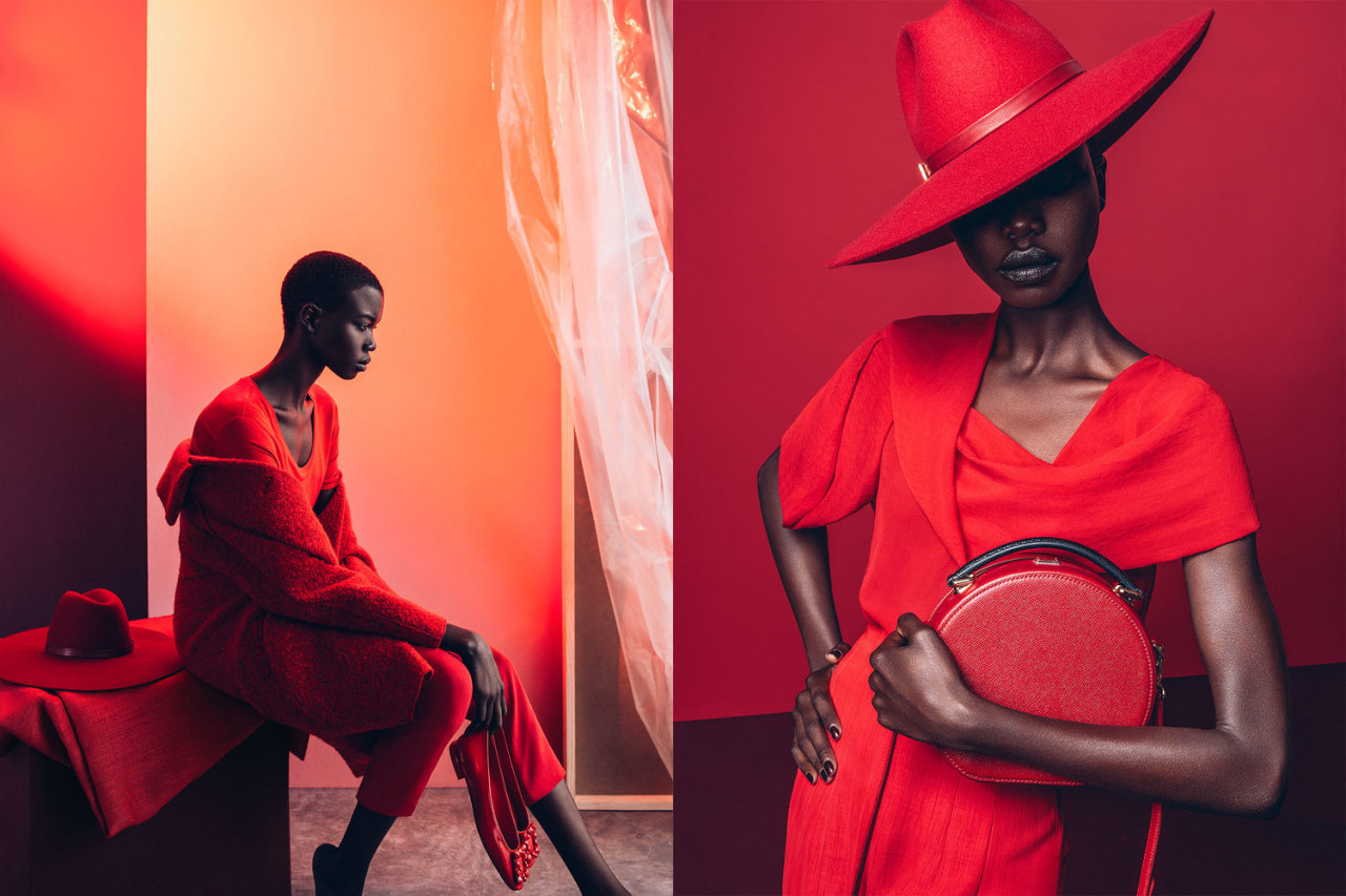 hellyeahblackmodels:“Red” - Marie Claire South Africa August 2015