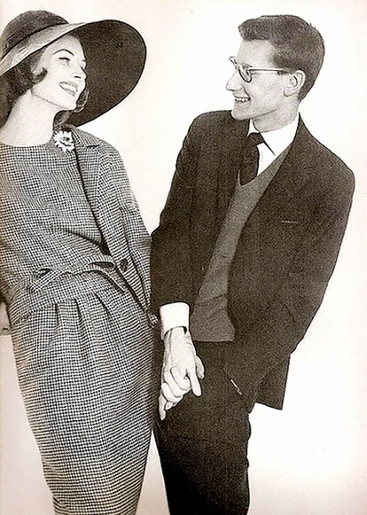 Suzy Parker and Yves Saint Laurent, photo: Richard Avedon, Harper’s Bazaar, March