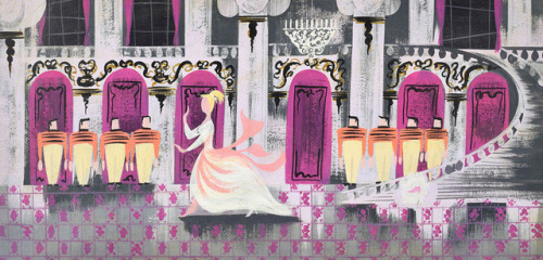 scurviesdisneyblog: Cinderella ₍₁₉₅₀₎ vs Cinderella ₍₂₀₁₅₎ concept art by Mary Blair and Oscar Cafar