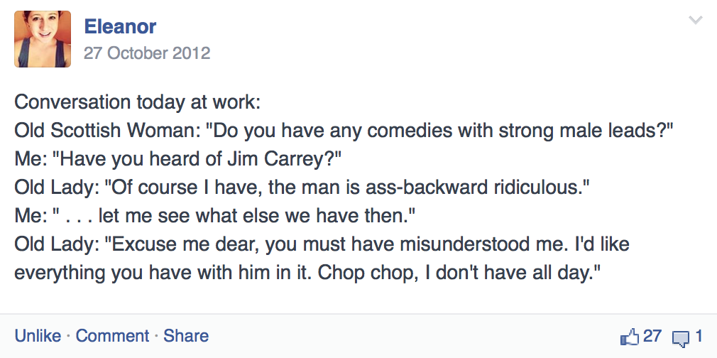 charminglyantiquated:  my sister is the only reason I use facebook anymore 
