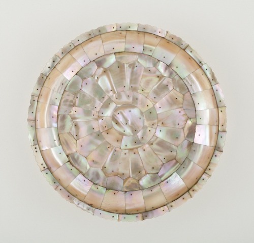 PlateIndia, Gujurat, Ahmedabad region, circa 1550-1625Furnishings; AccessoriesMother-of-pearl; coppe