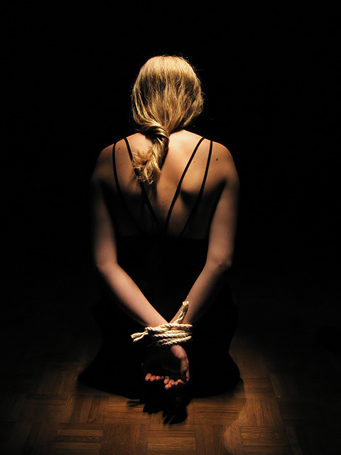 newlifeahead:The knots do not need to be fancy, in fact they do not need be present at all, she is just as bound to her Master with a rope or not. True bondage is in the heart and soul and mind. (tn)