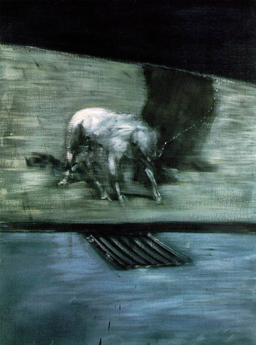 Francis Bacon (Irish-English, 1909-1992, b. Dublin, Ireland) - Man With Dog, 1953 Paintings: Oil on 