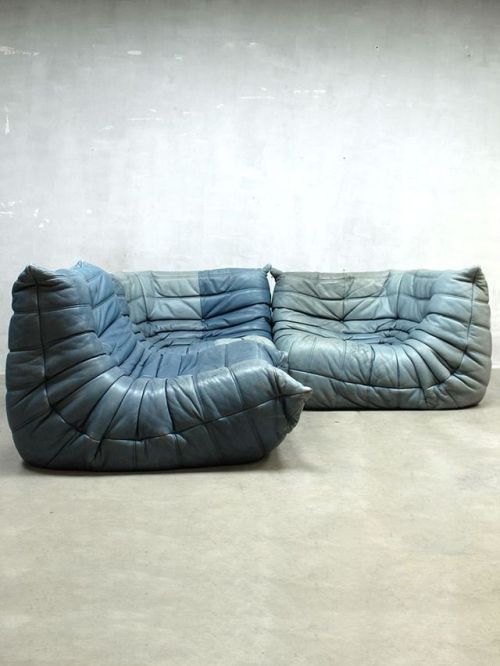 thedesigncollector:Vintage Togo sofa by Ligne Roset