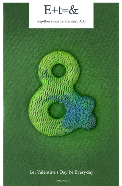 sixtensason:  mimilin:  betype:  Ampersand Valentine’s Day Postcards by Olga Protasova  & tellement de encore…  everyday