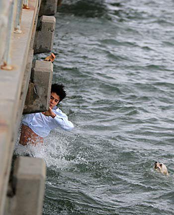 ohanameansfandom:  madsmikkelsenpai:  derekisme:  Heroic Male Model Strips To Save Drowning Dog Sue Drummond and her Maltese-Shih Tzu mix Bibi set off for a walk by the water in Melbourne, Australia, she had no idea that it could be Bibi’s last. But