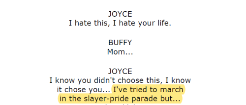 summrsbuffy:buffy summers + queerness part threehope, faith &amp; trick / witch / lie to me /witch /