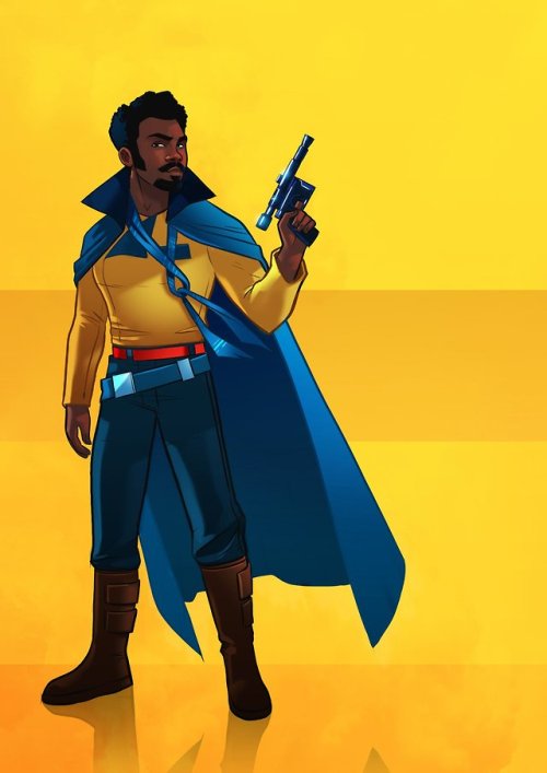 reyfinndameron:Lando Calrissian by Stephen Byrne.