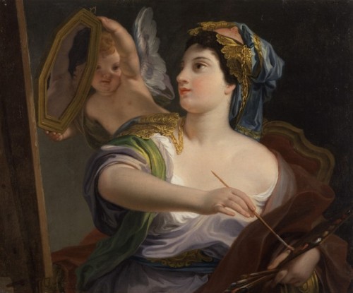 Alegoría de la pintura por Domenico Corvi, 1764.