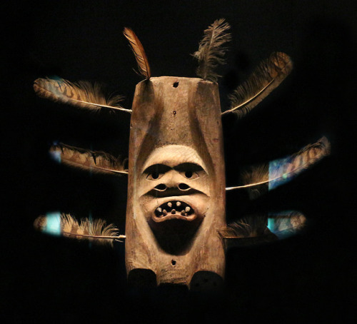 Ceremonial masks of the Siberian Yupik people, who live in Russia&rsquo;sChukchi Peninsula and St. L