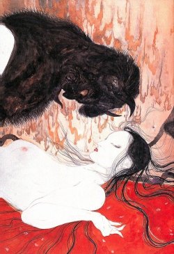 mortem-et-necromantia:  Demon Lover by Yoshitaka