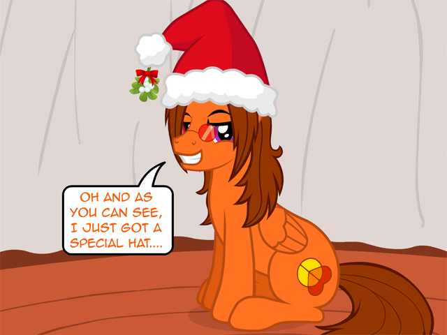 nopony-ask-mclovin:  Do you like my hat?  X3 Oh Aha, you naughty boy, you.