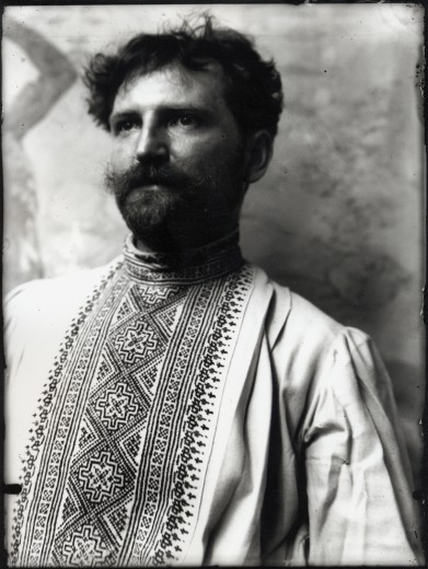 1bohemian:ALFONS MARIA MUCHA. Self-Portrait, early 1890s.