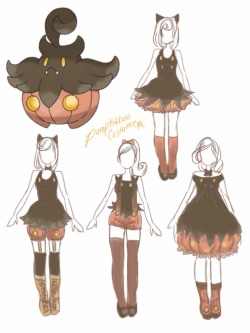 happyun-birthday:  appletopfp:  Doodles of a costume design based from the Ghost Pokémon Pumpkaboo, perhaps a white collared shirt underneath would look cute with it too.  YEAH SO IM COSPLAYING ALL OF THESE GODBLESS AND TOTALLH GIVING YOU ALL THE CREDIT