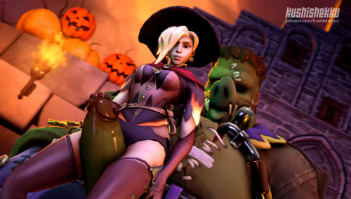 kushishekku:   Witch Mercy’s Monster Bash adult photos