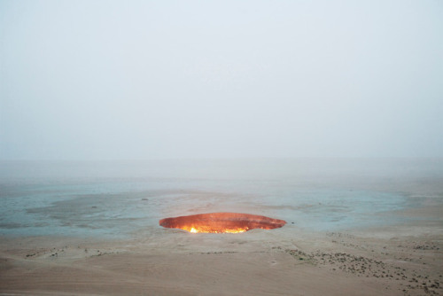 Darvaza. Turkmenistan. 2009. Nicknamed “The Door To Hell,” Darvaza gas crater has been burning since