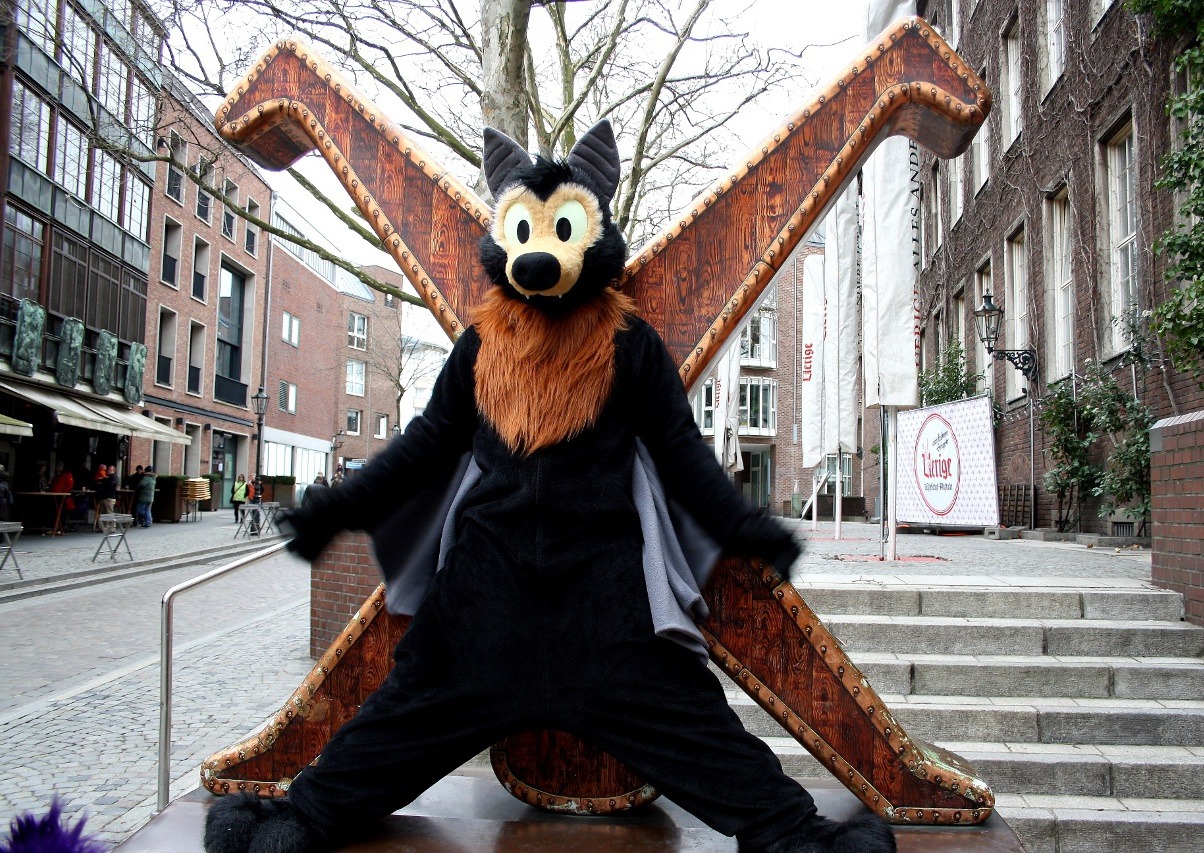 Austin needs this guy, what with all the bats and all here.  akahiotter:  fursuitswag: