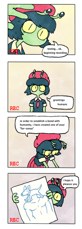 bynineb:an alien attempts to establish contact