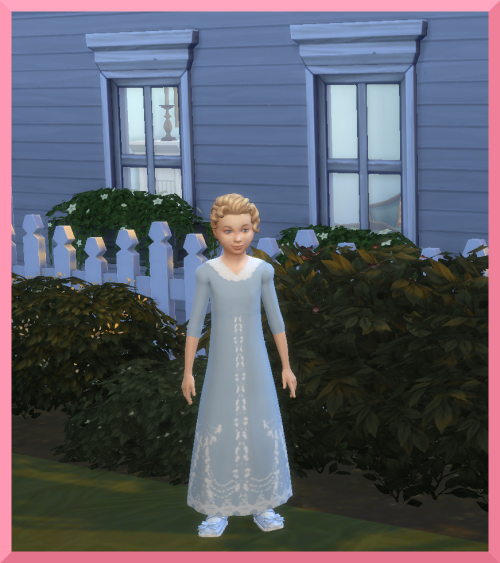 sims4americangirlchallenge: Caroline’s Birthday Dress - A BGC RecolorCaroline didn’t fee