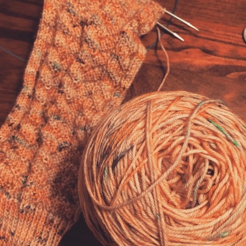 The current socks on the needles are a gift knit. #knitting #knittersofinstagram #fiberart #knittin