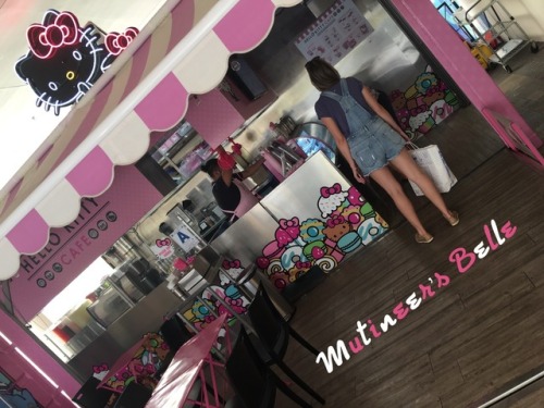 mutineer123: Can you tell she has her diaper on? Went to Build a Bear and Hello kitty cafe..