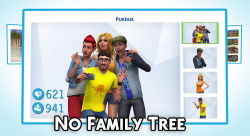 honeywellsims4news:  THE SIMS 4:  NO FAMILY TREE CONFIRMED I haven’t bothered to blog all of the newest “NO” features that we found out about from Creator’s Camp like the no dish washers, self portraits, limited careers etc. because the list