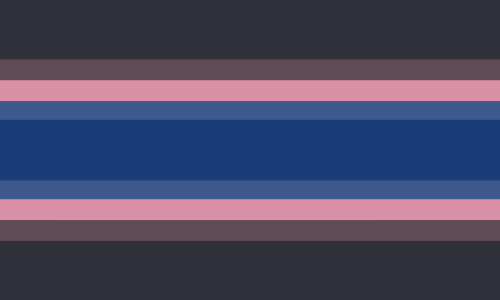 [ID: 2 Rectangular Flags, The First Has 9 Stripes Starting At The Middle Left And Going Out Towards The