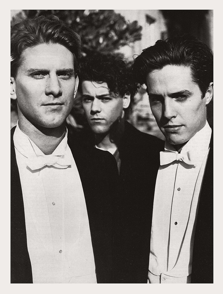 theaterforthepoor:
“James Wilby, Rupert Graves and Hugh Grant photographed by Perry Ogden on the “Maurice” set / dir. James Ivory / 1987
”