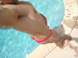 nicethongbro:  Swimming today in my muscleskins