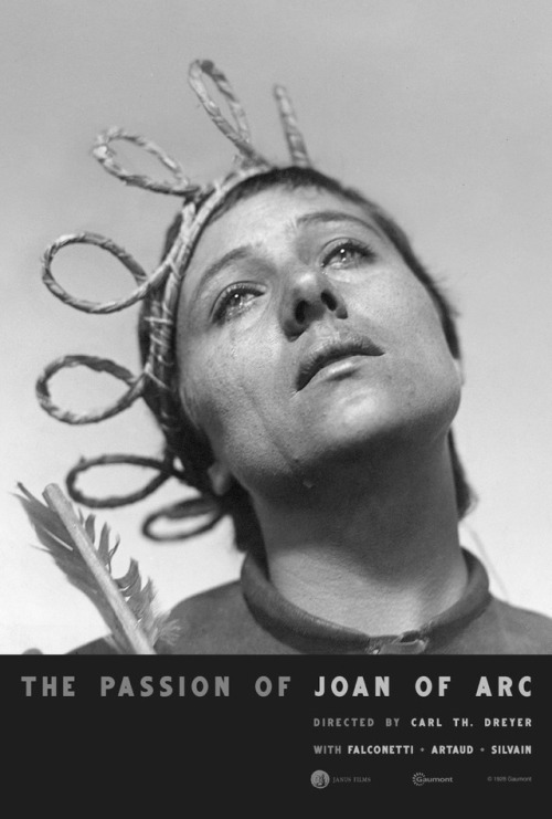 audreyhepbuns:Janus Films’ brand new poster for their release of The Passion of Joan of Arc; by Eric