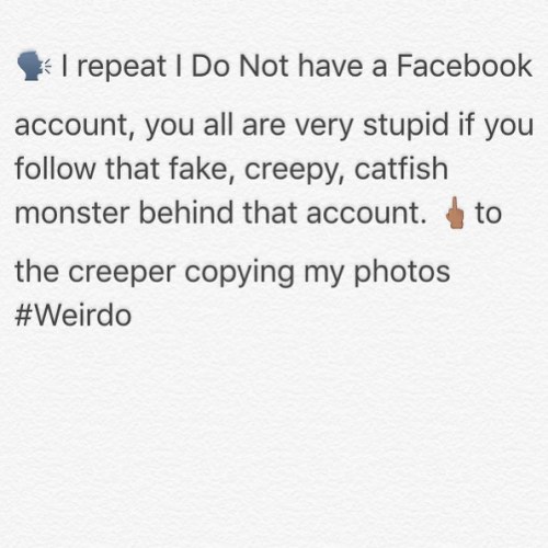 Facebook is for weirdos & coo coo birds 🚫 by charmanestar