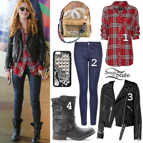 optakenlenses: Steal Bella Thorne’s style! Item 1: Get the flannel here Item 2: Get the jeans here I