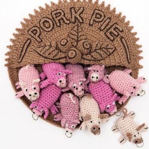 This little piggy….#piggy #pie #knit #knitted #food #toocute #fun (at facebook.com/minimartcr