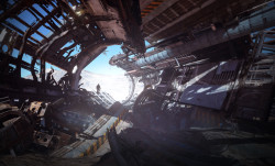 rhubarbes:   ArtStation - Space Ship Wreckage