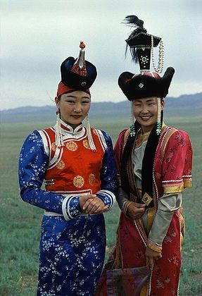 Mongolian costumes and couture1. Mongolian dress, Show of Chinese Ethnic Minorities, Hohhot City, Ch