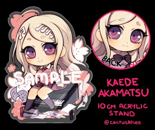 Danganronpa Acrylic Stands preorder ready to go!~Kyoko Kirigiri, Kaede Akamatsu and Despair Sisters 