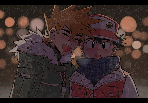 soulsilvers: just wanted to practice that snowy nighttime atmosphere.. ended up neater than i thought hee hee hoo