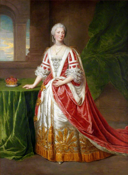 Hester, Countess of Chatham in ceremonial robes by William Hoare, c. 1766