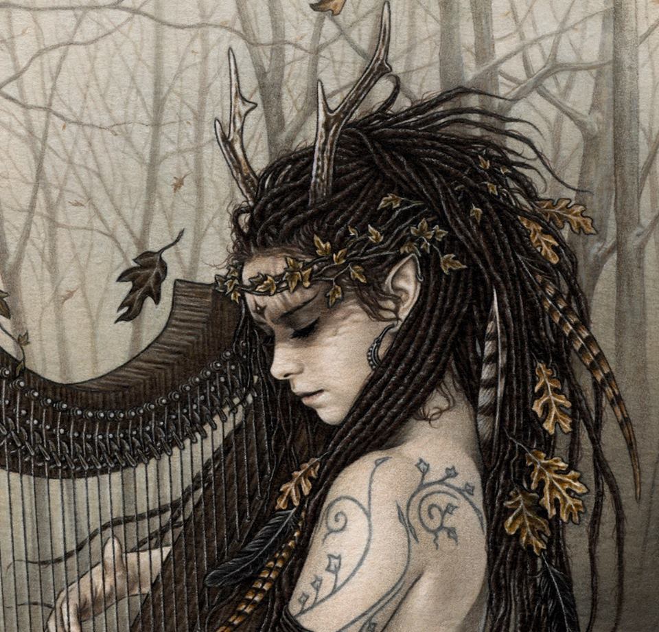 niiv:   Omnia’s Naked Harp: Art preview No 2! So stunning *_* I Love it!! 
