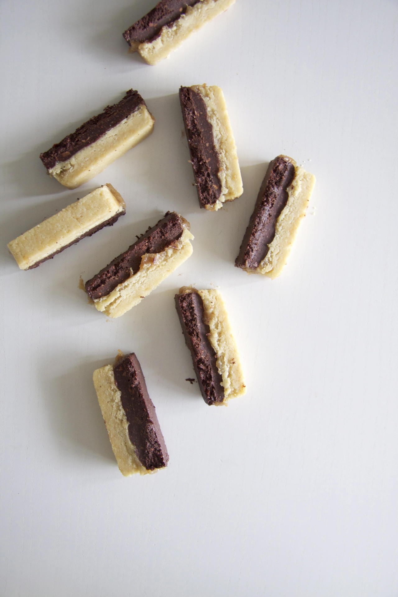 mysecrethidingpoint:  Raw. No Bake Chocolate Shortbread Bars  (Makes 10 bars) Shortbread: