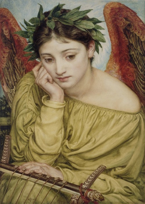 Erato,  Muse of Poetry by Edward John Poynter, 1870