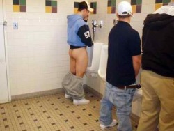 homotoiletsex:  Exposing his ass… and catching