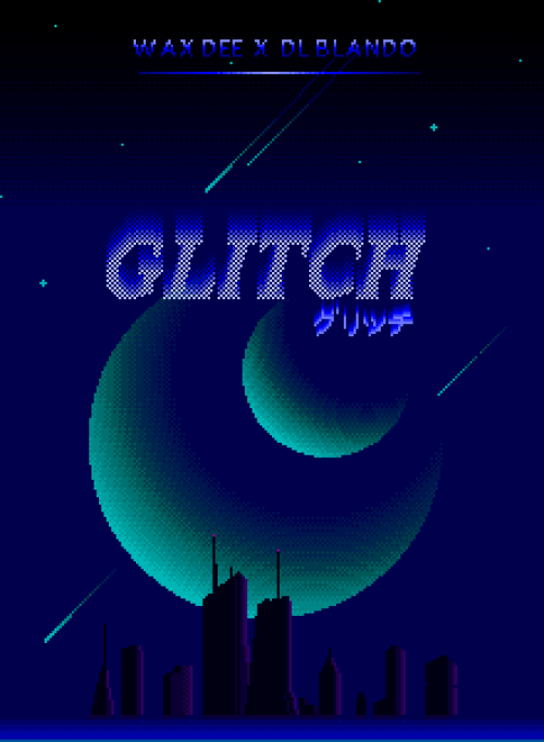 Artwork we made some time ago for promoting a music album “Glitch” by Wax Dee &amp; DL Blando.https: