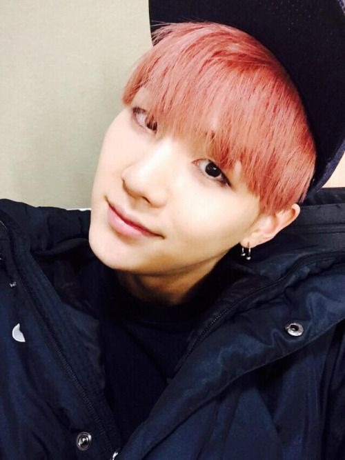 Yoongi X Pink Hair