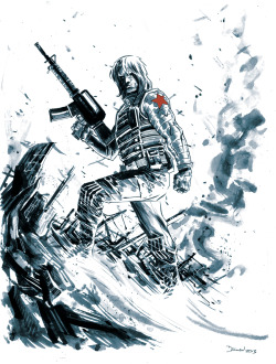 dshalv:  Did a Winter Soldier sketch during