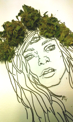 thatsgoodweed:  leafy cannabis crown queen