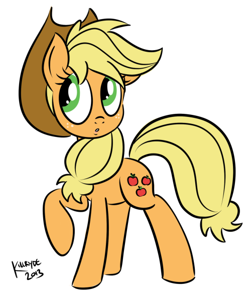 A quick Aj doodle, with a teaser of a new pic I finally had an idea for: Wheatgrass from the Rarity issue from the comic micro-series. And I need to make a new icon but I can’t think of anything!